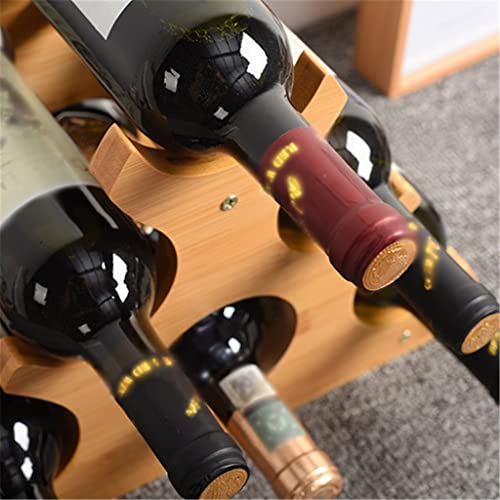 Soporte de vino de madera para escritorio miniatura 5