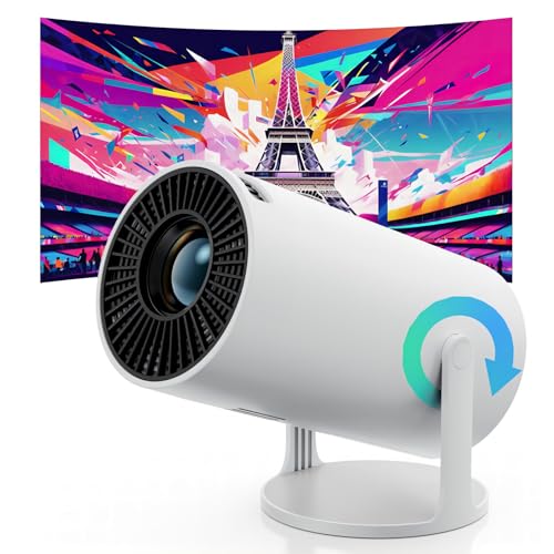 Image of Mini Smart Vision Beam Projector, with Build In APP, Wifi 6 and Bluetooth 5.0, 720P, 1.2-4M Projection Distance ,40"-130" Projector Size, Portable, for Home, Office, Party