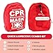 Ever Ready First Aid Adult and Infant CPR Mask Combo Kit with 2 Valves with Pair of Vinyl Gloves & 2 Alcohol Prep Pads - Red (2)