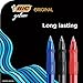 BIC Gelocity Original Red Gel Pens, Medium Point (0.7mm), 12-Count Pack, Retractable Gel Pens With Comfortable Grip