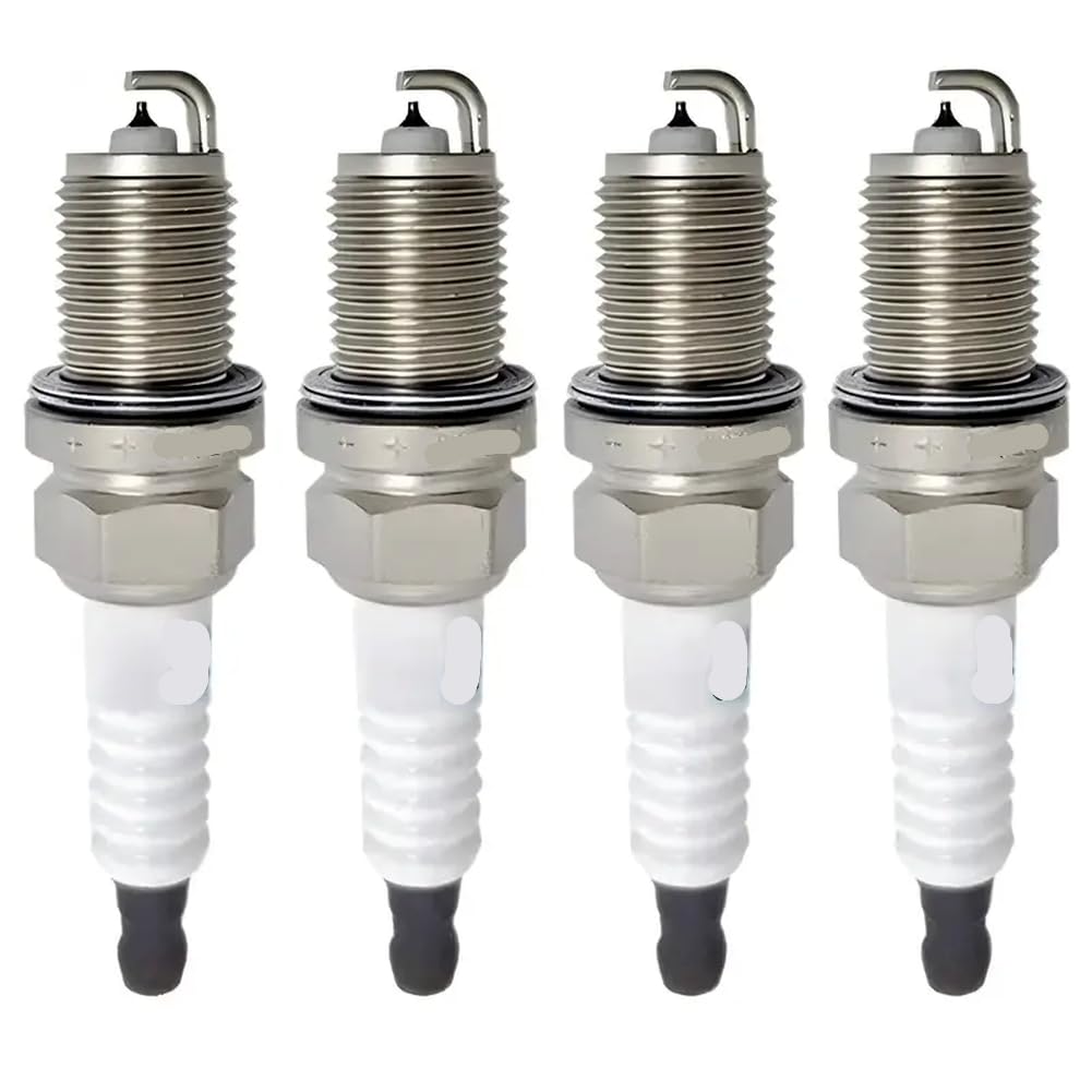 4 Stück Iridium-Zündkerze, 18 mm Gewinde, kompatibel mit Kfz-Motorradteilen 2007 2015 1.3L 1.5L 2008 2014 1.6L für Teilenummer ZJ46-18-110 SK16PRE13 SK16PR-E13 ZJ4618110