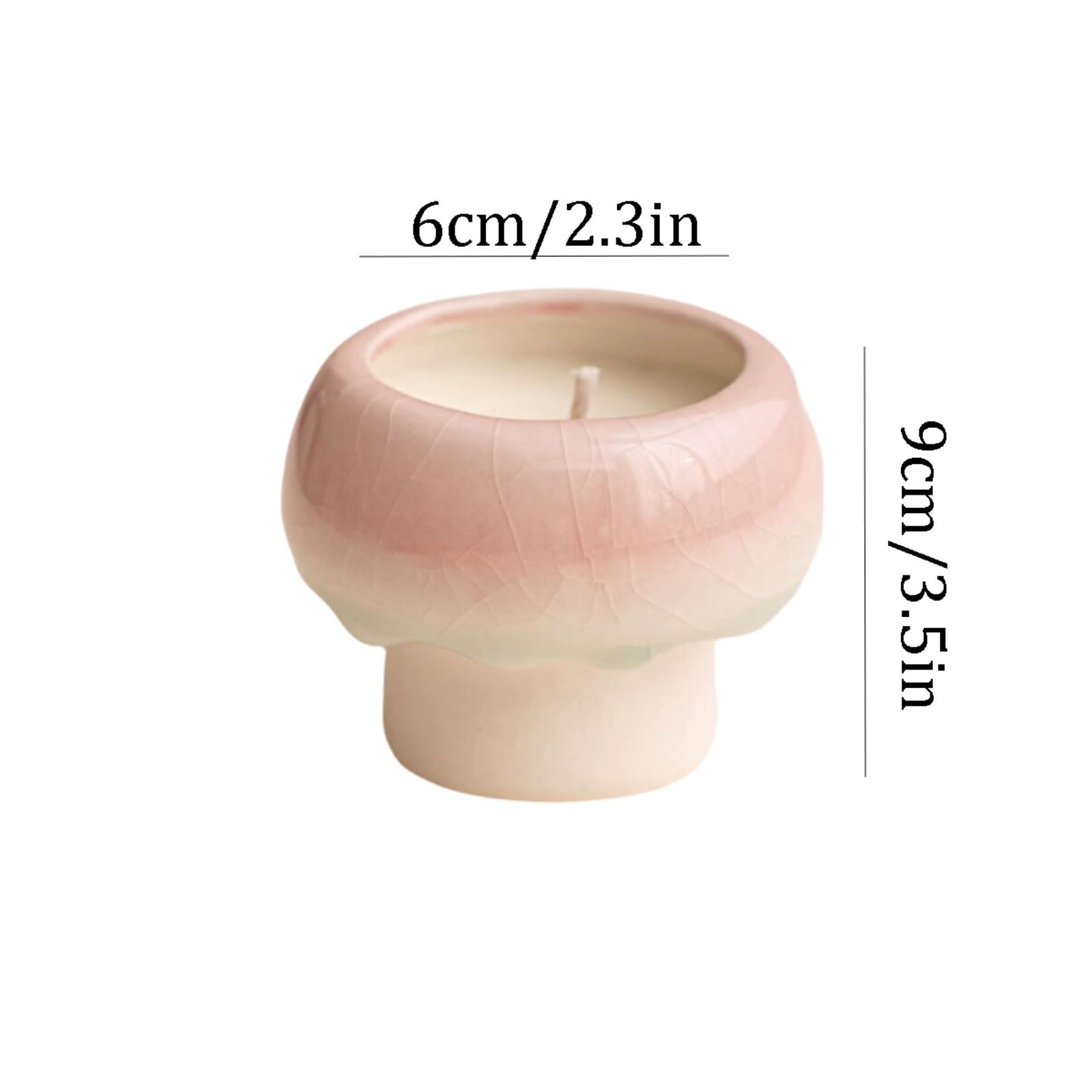 Znakomite świece ceramiczne wykonane z wosku sojowego i olejków eterycznych, nowoczesna świeca aromaterapeutyczna, czyste palenie do sypialni i puszystego biura (Geranium Rose)