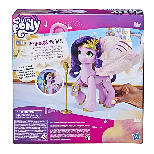 My Little Pony: A New Generation Film Musical Star Princess Petals - 15-cm Pony Toy that Plays Music for Children 5 and Up F1796 - Image 4