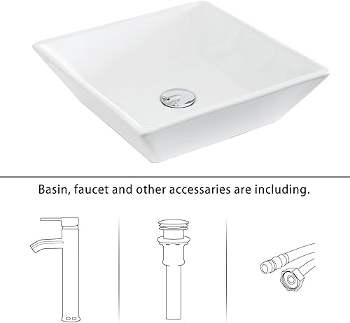 Miniatura 3 de LUCKWIND Mueble de baño de 24 pulgadas con fregadero, serie elegante con construcción de madera maciza y marco pintado, gabinete de almacenamiento