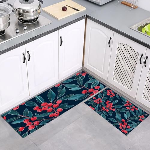 Alfombrilla de cocina de 2 piezas 40x60cm+40x120cm antideslizante 2