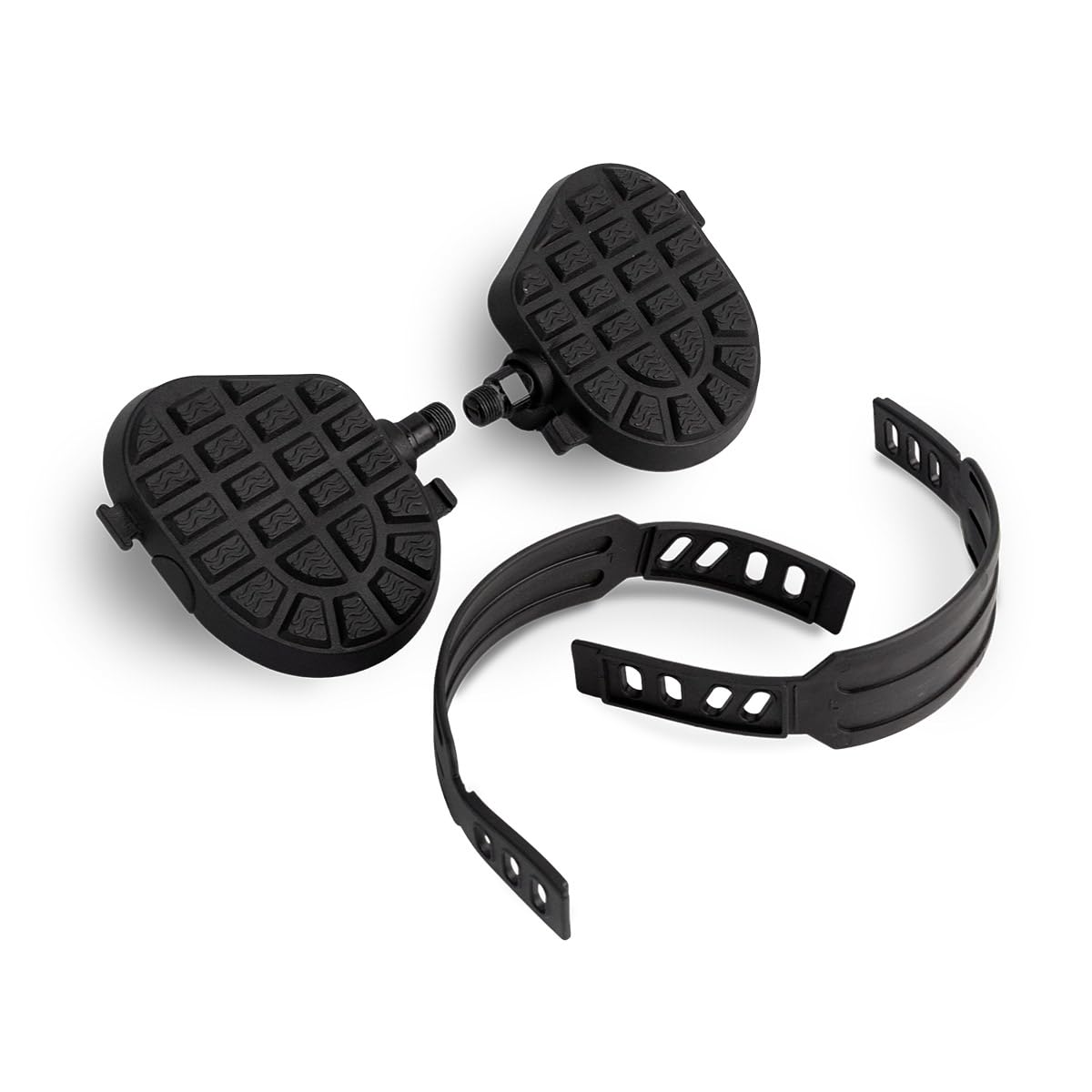 Fitfiu Fitness Kit de Pedales para Bicicleta Indoor Recambio Compatible de Rosca Gruesa para Bicicleta Estática