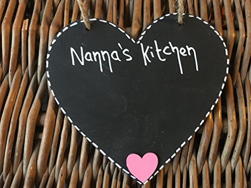 Little Miss scrabbled  Pizarra de regalo de abuela Corazón, color pizarra
