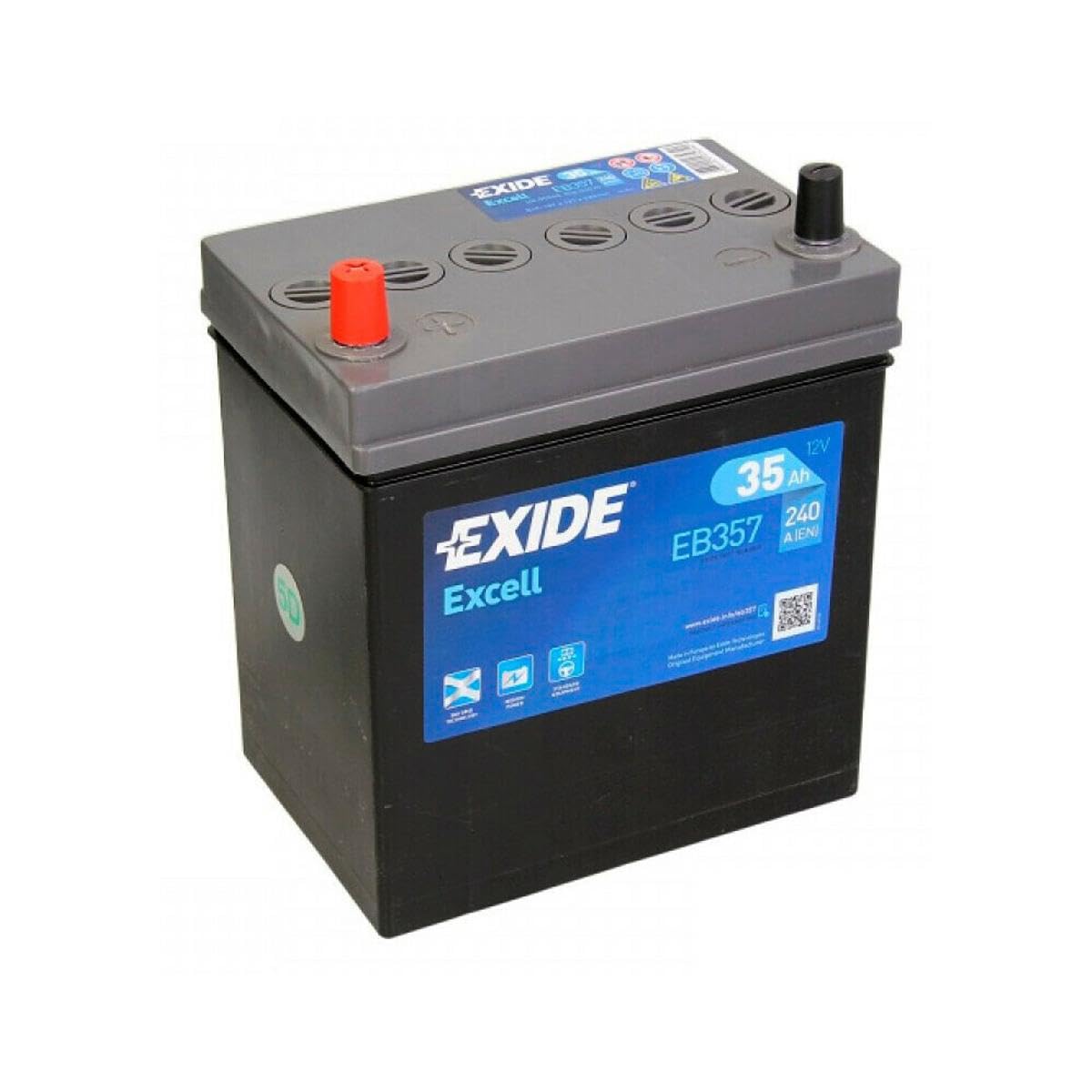 EXIDE Excell EB357 Batterie de Voiture 35Ah 240A