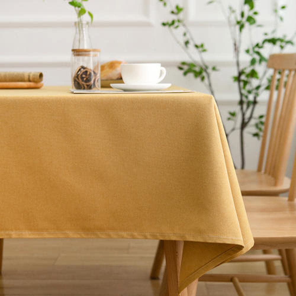 Nappe Rectangulaire Toile Epaisse Linge de Coton Nappes et Anti Taches Anthracite Violet 200 × 200cm