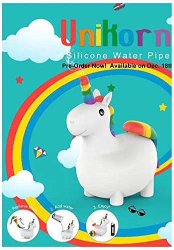 PieceMaker 'Unicorn' | 15 cm | Silikon-Bong Rainbow – Bild 4