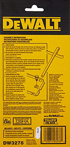 DEWALT Circular Saw Fence (DW3278) , Silver