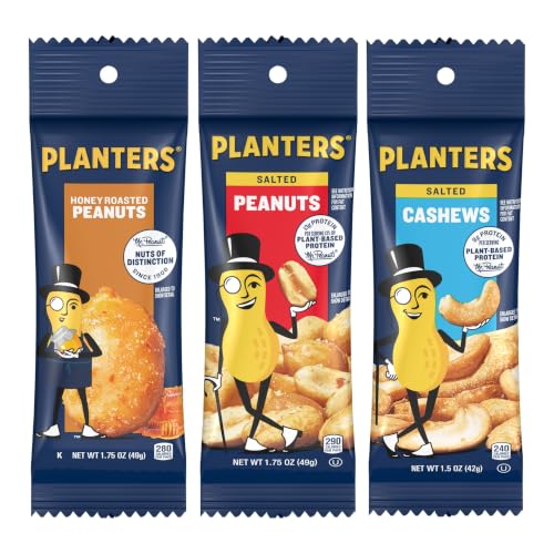 Image of PLANTERS Nuts Variety Pack, Plant Based Protein, 1.5 Oz (36 Ct)