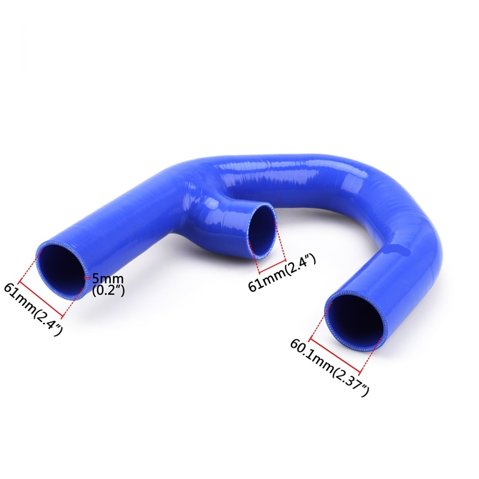Kit de mangueras intercooler silicona para turbo, compatible con Volkswagen 2.0T mk5 (2006-2010) Manguito Turbo