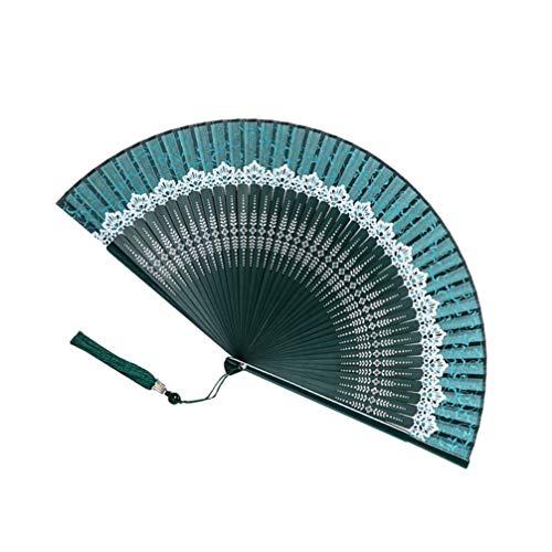 Toyvian Ventilador de Seda Chinês Ventilador de Dobramento Japonês Ventilador de Seda Portátil Com M