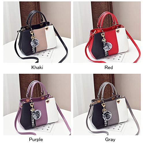 Bolso Satchel de Cuero sintético para Mujer 11x5.5x7.5 pulg miniatura 7