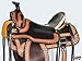 HILASON Dark Brown 17 in Western Horse Saddle American Leather Ranch Roping | Hand Tooled Wade & for Horses