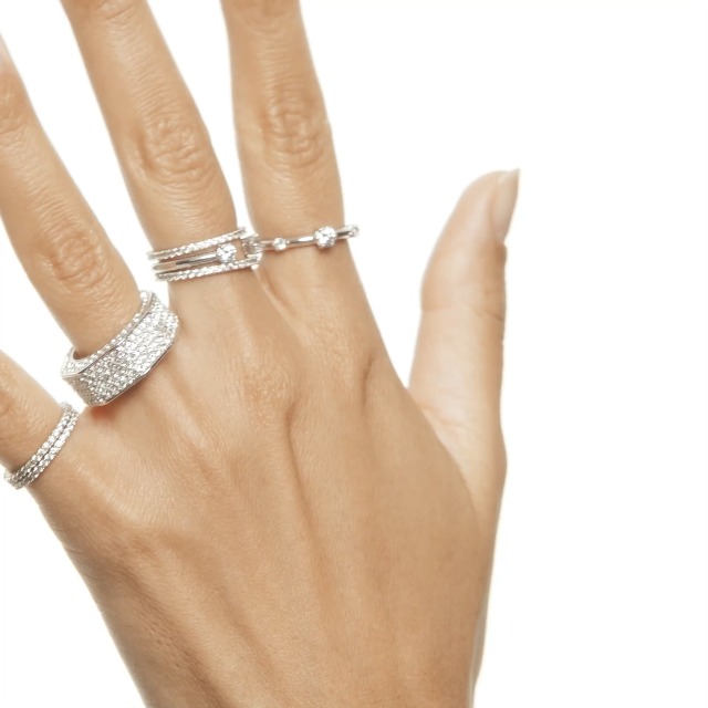 Amazon.com: Swarovski Chroma Bangle Bracelet, Blue and Clear Mixed