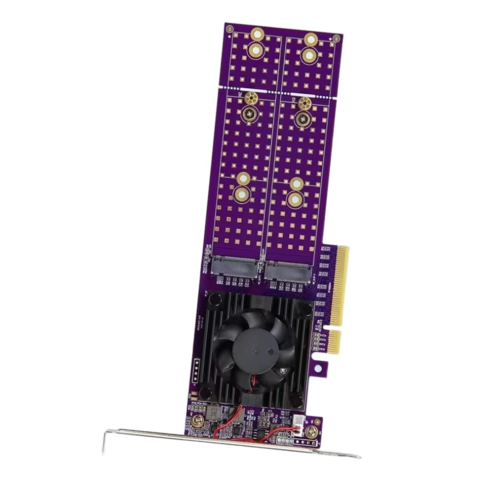 Scheda di Espansione PCIe 3.0 Scheda di Espansione PCIe M.2 ASM2824 A Alloggiamenti Non È Richiesto Alcun Smontaggio 4 Interfacce NVME