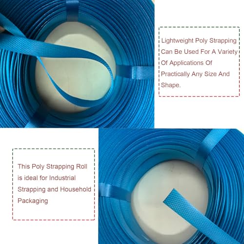 plastic packaging banding strapping kit 1234 x 50039 polypropylene straps amp 100 buckles blue