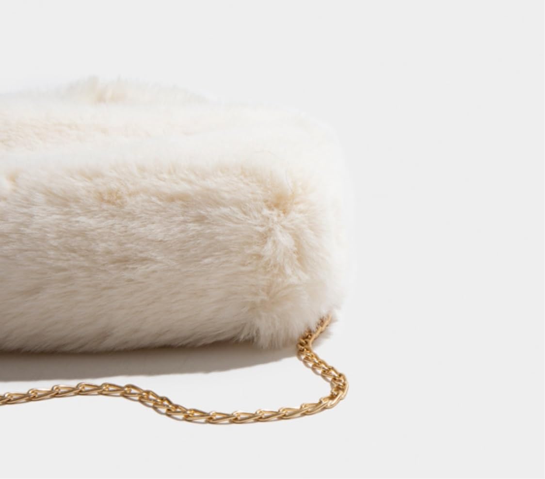 Borsa A Mano Borsa Shopper A Tracolla Con Catena In Peluche Da Donna A Tote Borsetta Donna