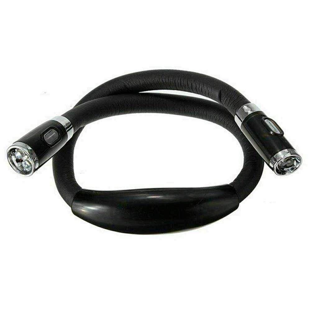 Ausuky Black Portable Hug Light Hands Free Led Flexible Light Over Neck Book Reading Lamp (Black)