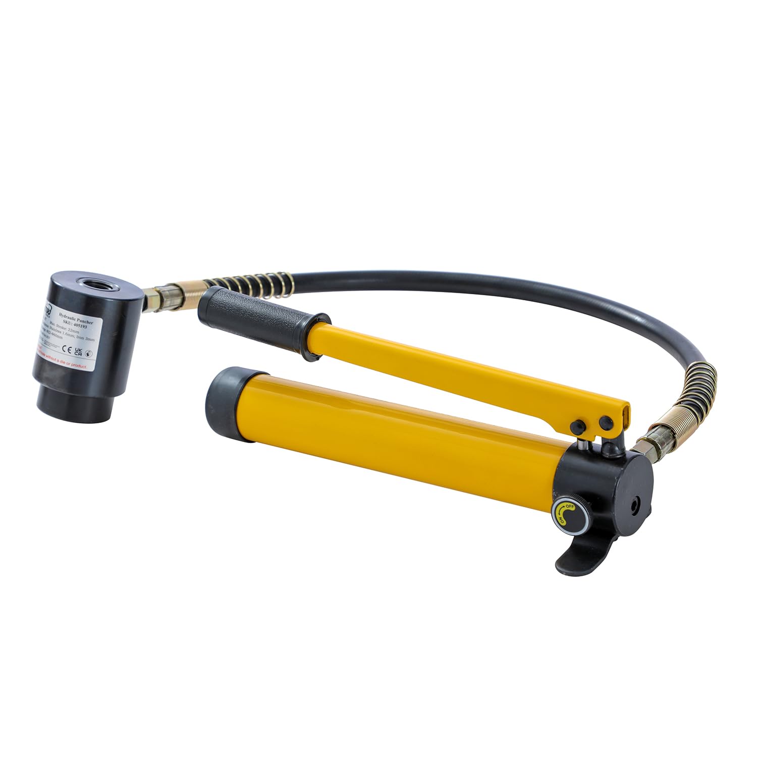 KATSU 10 Ton Punzone Idraulico Hydraulic Knockout Kit 22-60,5mm 6 Punzione Punzonatrice Idraulica in Metallo Strumento di Perforazione per Condotto Elettrico 405193