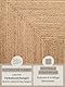 Hanse Home Sharmila Juteteppich - Natur Wohnzimmerteppich aus 100% Jute, Handgewebt - Robust & Pflegeleicht - Moderner, Boho Naturfaser Teppich, Natur Braun - 120x180cm