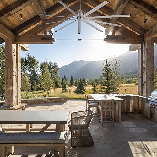 Bigizmos 84 Inch Industrial Dc Motor Ceiling Fan, Damp Rated Indoor Or Covered Outdoor Ceiling Fans For Home Or Commercial thumb #7