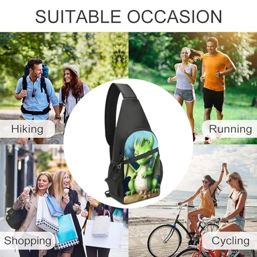 Mochila tipo bandolera blanca con diseño divertido miniatura 6