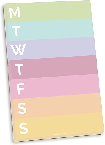 bloom daily planners Bloc de notas semanal de tareas con 80 hojas arrancables, bloc de notas semanal sin fecha para el trabajo, la escuela, el