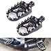 Heran CNC Wide Foot Pegs 360° Roating MX Chopper Bobber Style for harley Dyna Sportster Fatboy Iron 883