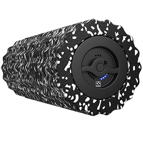 FITINDEX Vibrating Roller Foam for Muscles Deep Tissue, FSA or HSA Eligible, Exercise, Massage, Back Pain Relief, Muscle Recovery, Physical Therapy, 4-Speed & Rechargeable – Black