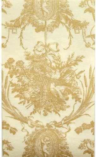 Miniatura 1 de Caspari - Toalla de servilletas para invitados diseño romántico color dorado y crema