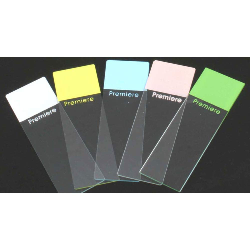 Glass Microscope Slides w/Beveled Edges (2 Boxes, 72/Unit) – Pink Color Frosted End Microscope Slides – Essential Microscope Accessories for Science Lab Equipment - Microscope Slide Samples Supplies