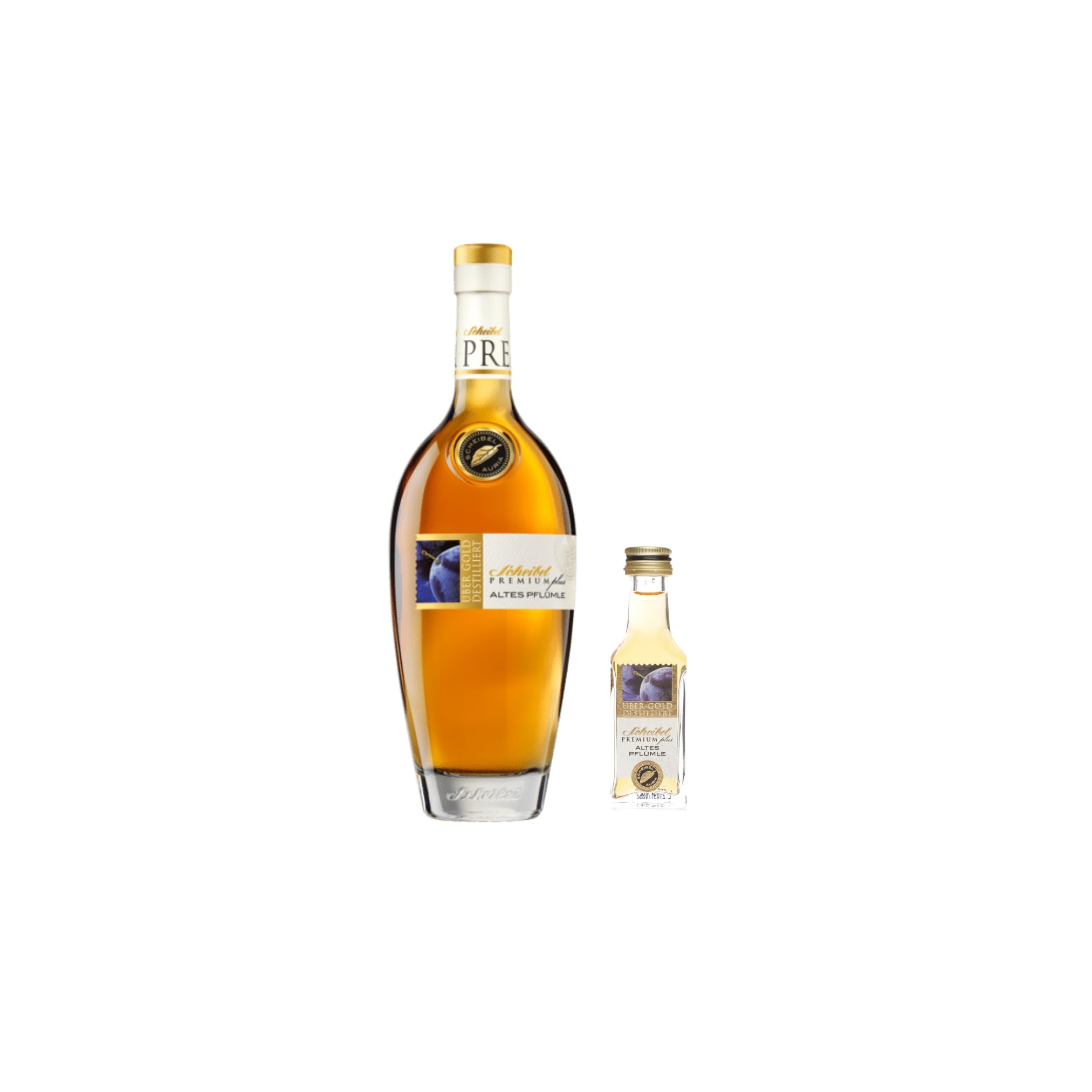 Scheibel Altes Pflümle 0,7 L 40% Vol. + 1x Scheibel Probe 0,02l
