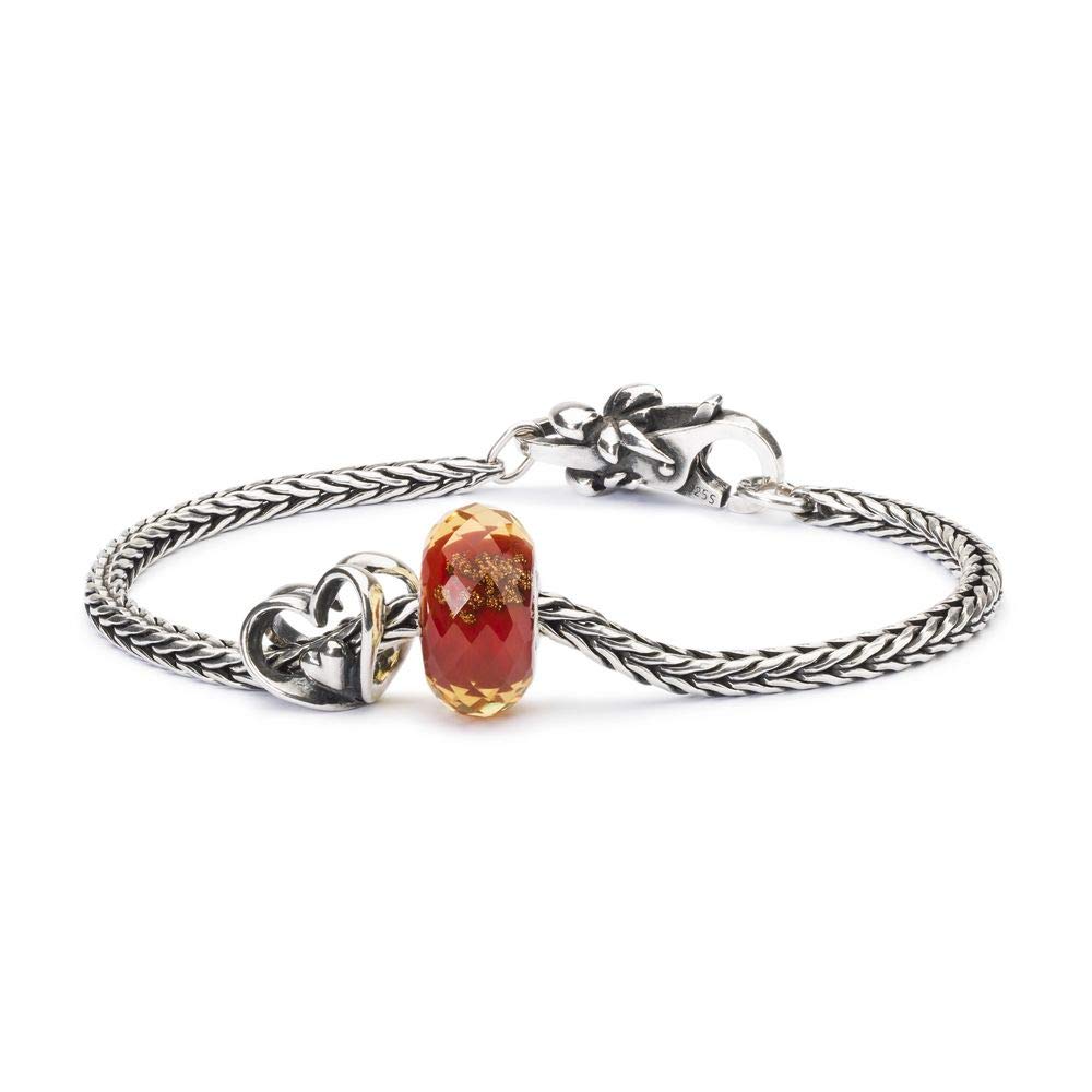 Charm Braccialetto Argento 925 Perla Trollbeads In Argento Sterling 925 - Bead Portafortuna Grande - Per Braccialetti Personalizzabili Perla Trollbeads Argento 925