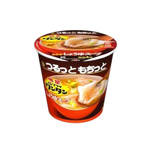 インスタント 明星 ノンフライ ワンタン しょうゆ スープ 24個 セット