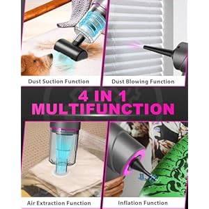 4-in-1 12000Pa Strong Suction Cordless Handheld Car Vacuum Cleaner, 5000mAh Big Power Vacuum and Air Duster, 120W Portable Vacuum for Car, Office, Pet and Home 4 in 1 12000Pa Strong Suction Cordless Handheld Car Vacuum Cleaner 5000mAh Big Power Vacuum and Air Duster 120W Portable Vacuum for Car Office Pet and Home