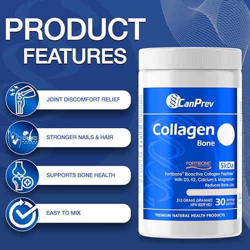 CanPrev Collagen Bone | Fortibone 213g Powder with Bioactive Collagen Peptides, Hydrolyzed for Enhanced Absorption, Supporting Strong Bones - Image 3