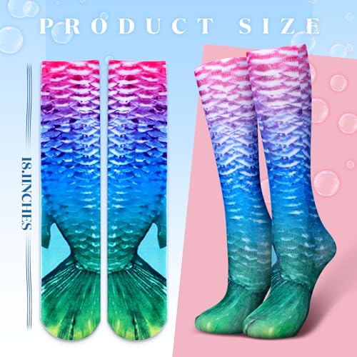 6 Pairs Knee High Socks for Kids Girls Cute Crazy Animal Pattern Fun Novelty Socks Adorable Knee-high Sock Gift3
