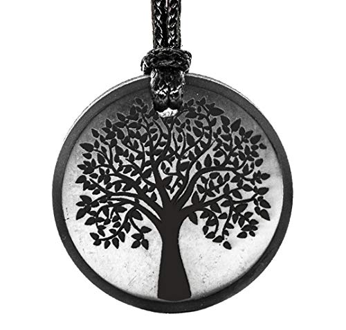 Shungite Pendant Engraving Sacred Geometry2