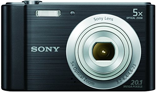 Image of Sony DSC-W800 20.1 MP Point and Shoot Digital Camera with 5X Optical Zoom (Black) + SanDisk 128GB Ultra SDXC UHS-I Memory Card - 100MB /s, C10, U1, Full HD, SD Card