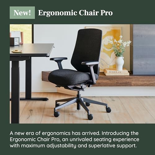 Branch Ergonomic Chair Pro - Mesh Office Chair with 14 Points of Adjustment - Height, Depth & Tilt Adjustable - 5D Armrests - Forward Tilt, Smooth Recline, and Lumbar Support - Black Boucle - Image 4