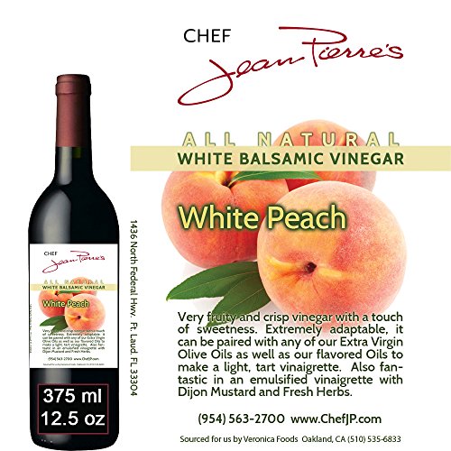 Traditional Barrel aged 12 years “Peach White Balsamic” 100% ALL NATURAL vinegar 375ml (12.5oz) - //coolthings.us