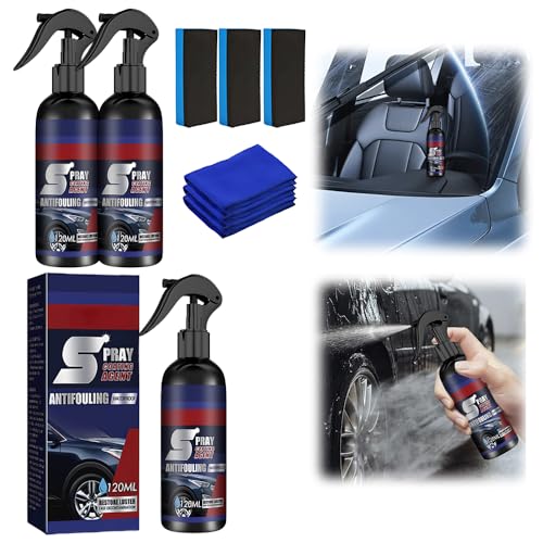 2025 New Ceramic Car Coating Spray, 3-in-1 Multi-Functional Coating Renewal Agent, High Quick Car Polish Coating Spray Paint Protection, Durable Car Detailing Fast-Acting Coating Spray (3PACK)