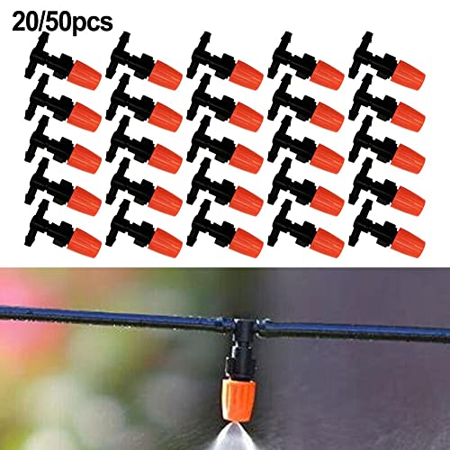 50 Stück Micro Drip verstellbares Bewässerungssystem Bewässerung Sprinkler Emitter Tropfer