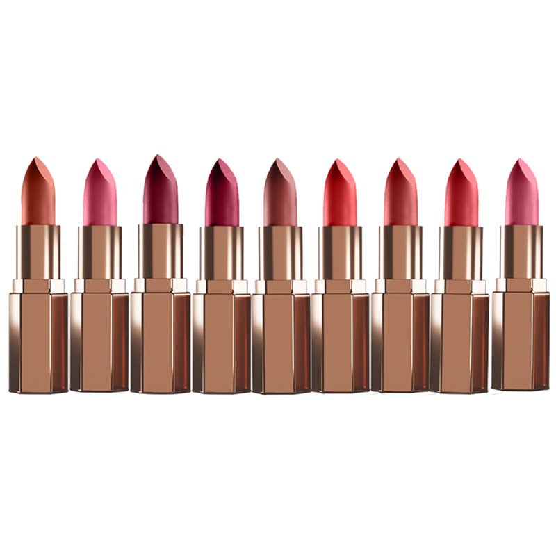 Image of PRAUSH BEAUTY (Formerly Plume) Plush Matte Lipsticks Super Light & Hydrating, Long Lasting, Rich Pigment, Smooth Soft Matte Finish, Happy Hour, 4g