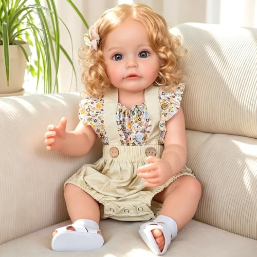 Muñeca Reborn iCradle de 22 pulgadas niño realista miniatura 2