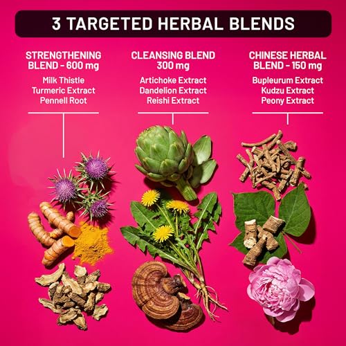 NatureWise Liver Balance Detox Supplement - Triple Repair Formula with Milk Thistle, Dandelion, Turmeric, Artichoke, Reishi Mushroom & Kudzu, Vegan - 60 Capsules[30-Day Supply] - image 3