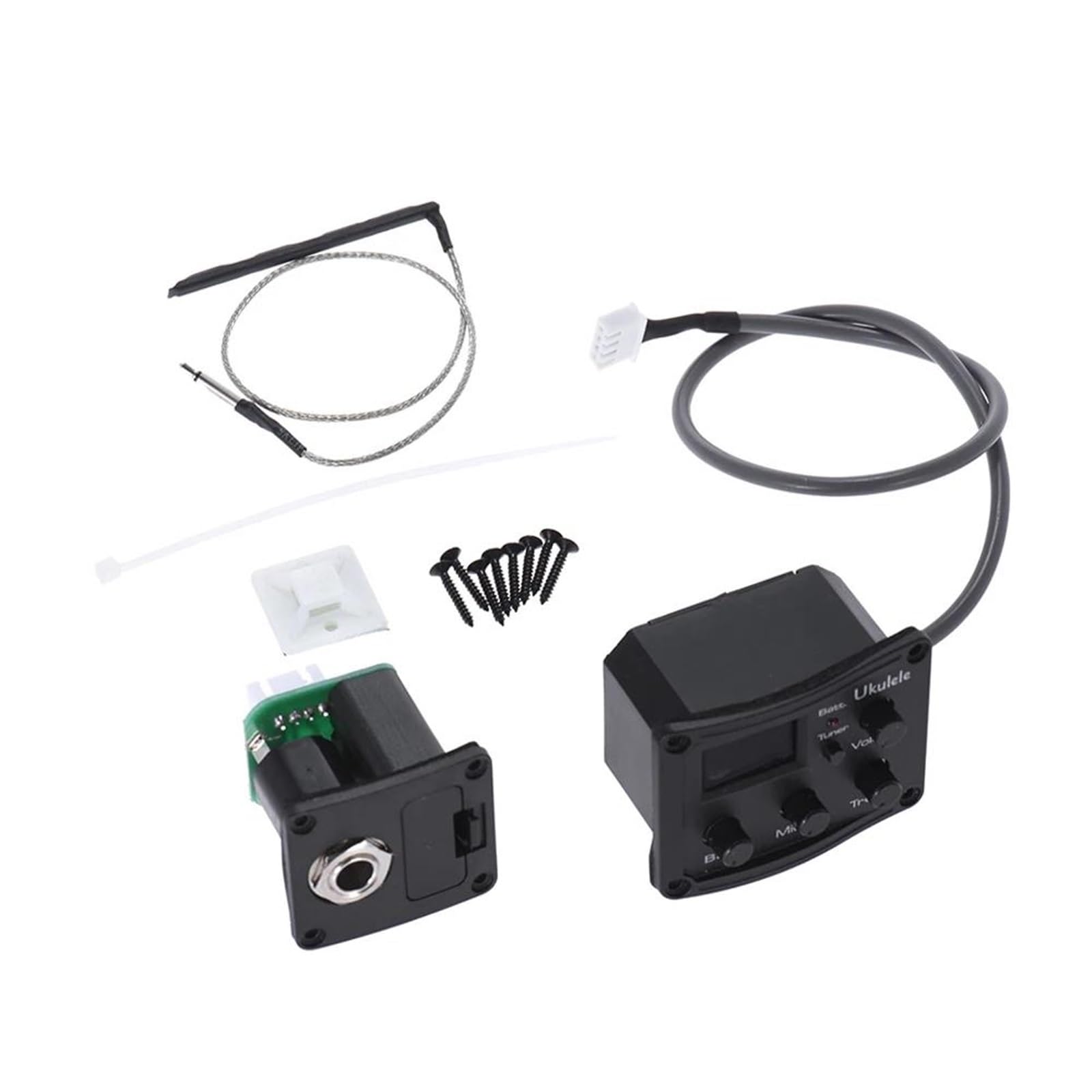 Pickup Per Chitarra Acustica Ukulele Piezo Pickup Preamplificatore Equalizzatore A 3 Bande Accordatore Con Display LCD Accessori Professionali Per Chitarra